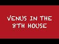 Venus In The 8th House