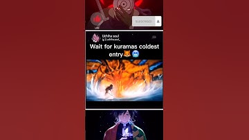 When kurama🦊 scared the hell out of sasuke🥶🍜