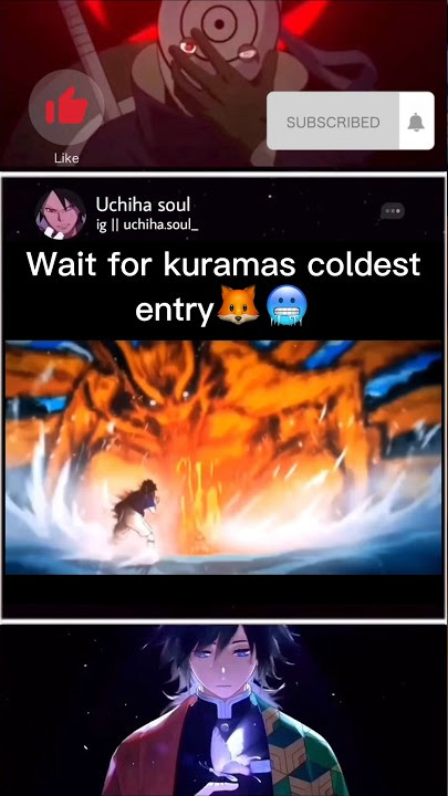 When kurama🦊 scared the hell out of sasuke🥶🍜