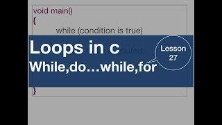 C Tutorial 27 What Is Loop In C? Write The Program Using Loop.