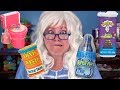 SOUR CANDY Sour Flush Warheads Bottle Pop Taste Test Funny Review Granny McDonalds