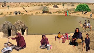 Desert Women Morning Routine In Hot Summer Pakistan | Village Life | Desert Village Food