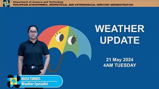 Public Weather Forecast issued at 4AM | May 21, 2024 - Tuesdday