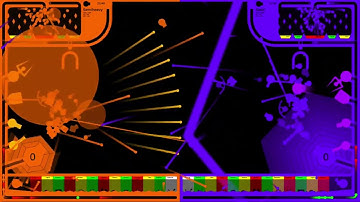 Hexagonal Core Destruction - Marble Race Battle in Algodoo