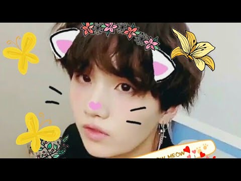 Suga as Cute Little Meowww 🐾🐾😘🤏🏻😻😊💜 #suga #BTS