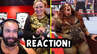 Miro Reacts to Lana Breaking Nia Jax&#39;s Hole in Tables Match!