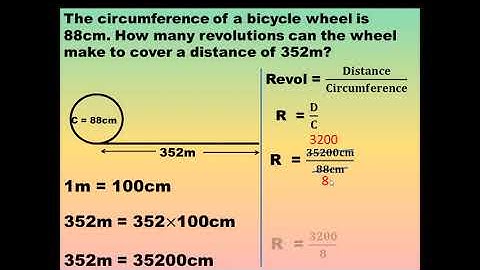How to find distance in relation to Circumference
