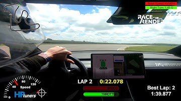 Tesla Model 3 Performance Gingerman Raceway 1:39.8 Tire Rack One Lap of America Afternoon Session