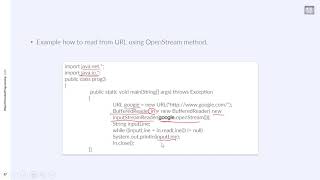 Famous Object Oriented Programming (JAVA) | C3-L4 | Reading from URL Openstream example Net Worth