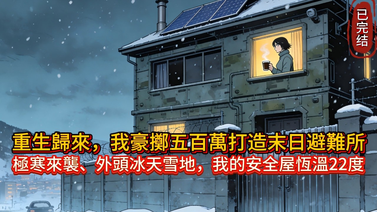 重生末世！我甩掉極品家人，把別墅改造成末日堡壘，當全城冰封，我在堡壘里喝熱可可，惡毒親戚卻在外凍成冰雕#小说 #novel #comics #动漫 #動漫 #小說 #anime #小说
