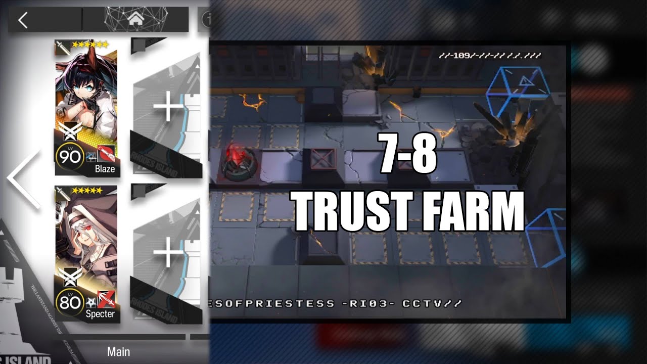 【明日方舟】【Arknights】【Trust Farm】78 (T3/T4 Gel) (2 Operators) YouTube