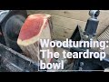 Woodturning a Cedar TEARDROP BOWL!!!