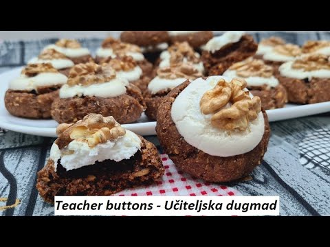 TEACHER BUTTONS- freeze them and serve when you need the most delicious small cakes