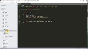 Bài 3: LoadView Trong Codeigniter
