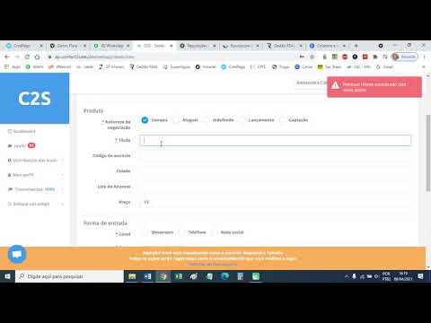 Criando seu próprio Lead no C2S (versão: 10-04-2021)