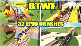 32 Epic Races And Crashes Caused Confusion And Delay Blue Train With Friends Btwf