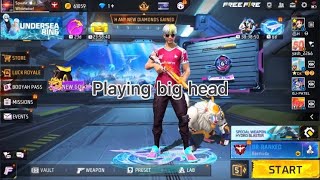 Playing only big head challenge 😱😱
