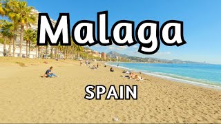 Malaga beach walk