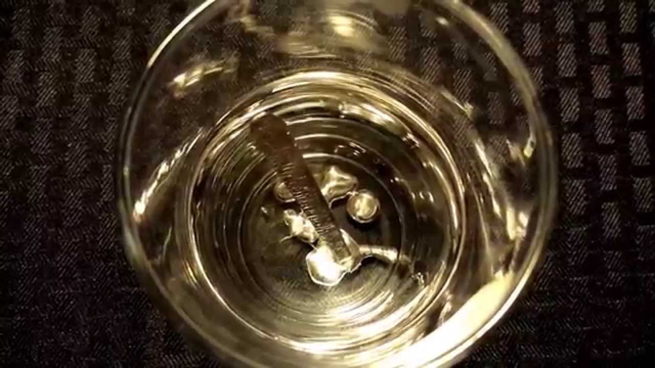 Gallium spoon melting