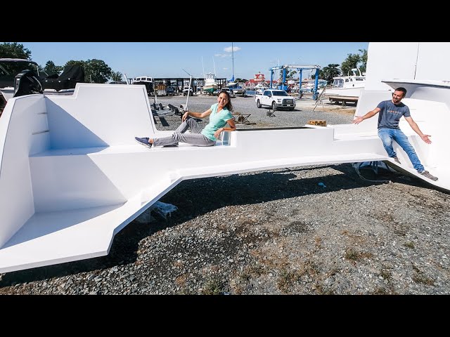 CATAMARAN BUILD – Our Stern Bulkheads Need To Be PRECISE For Our Transom! (MJ Sailing – Ep 205)