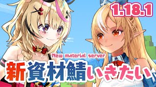 【Minecraft】ホロ鯖1.18.1アプデ！新しい資材鯖にいきたいのです【不知火フレア/尾丸ポルカ/ホロライブ】