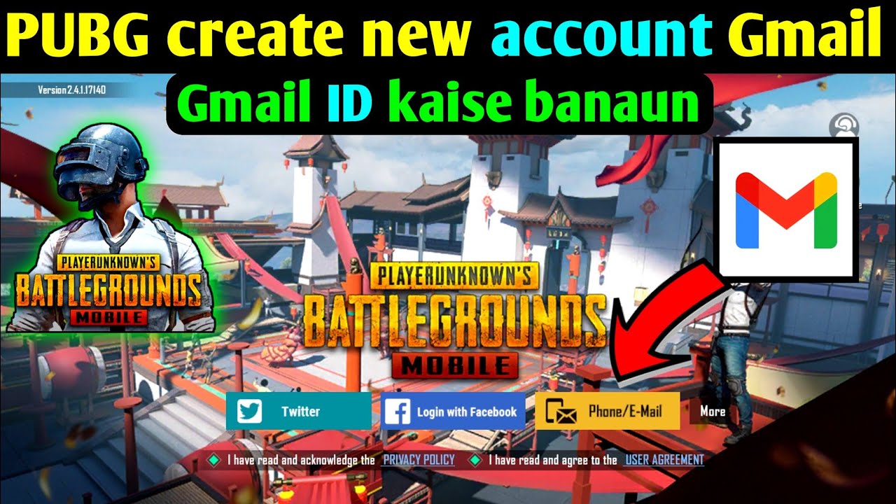 how to create pubg account Gmail kaise - YouTube