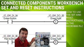 Micro800 Set and Reset Coil Connected Components Workbench