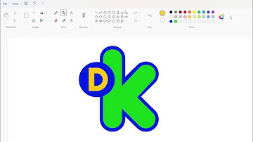 How to draw the new Discovery Kids logo using MS Paint | How to draw on your computer
