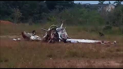 Avião de pequeno porte cai e mata quatro pessoas em Manaus