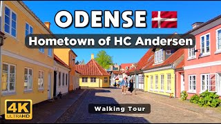 [4K] ODENSE DENMARK : A WALK THROUGH DANISH FAIRYTALES H.C. ANDERSEN&#39;S HOMETOWN