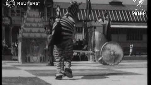 Germany: Chess Game with Human Pieces (1936)