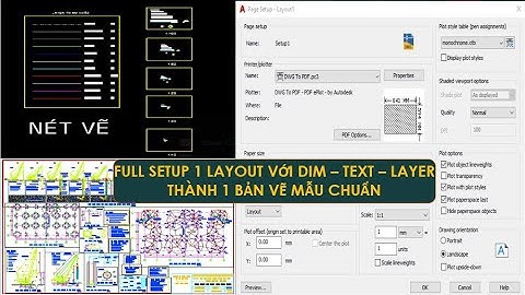 THIẾT LẬP KHỔ GIẤY TRONG CAD, CÁCH SỬ DỤNG LAYOUT/SET UP PAPER SIZE IN AUTOCAD, HOW TO USE LAYOUT