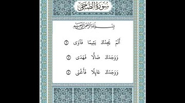 سورة الضحى ٦-٨