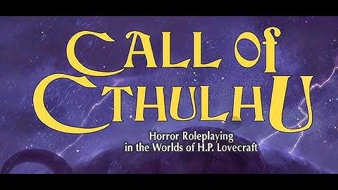 Call of Cthulhu 7th Edition Character Creation