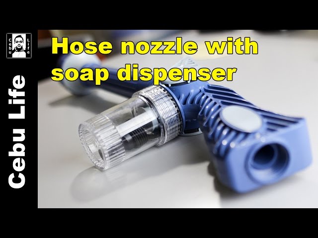 9-Pattern Car Wash Nozzle With Soap Dispenser