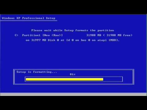 Format C How To Format A Windows Xp Pc Hard Drive Youtube