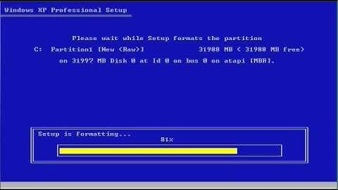 FORMAT C: How to format a Windows XP PC hard drive