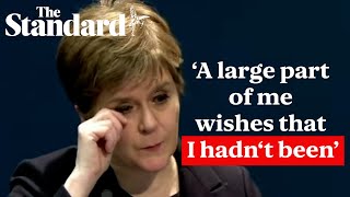 Nicola Sturgeon chokes back tears as she remembers wishing wasn't first minister during pandemic