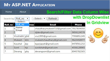 How to search/Filter data in gridview - Part 2 [Asp.Net]