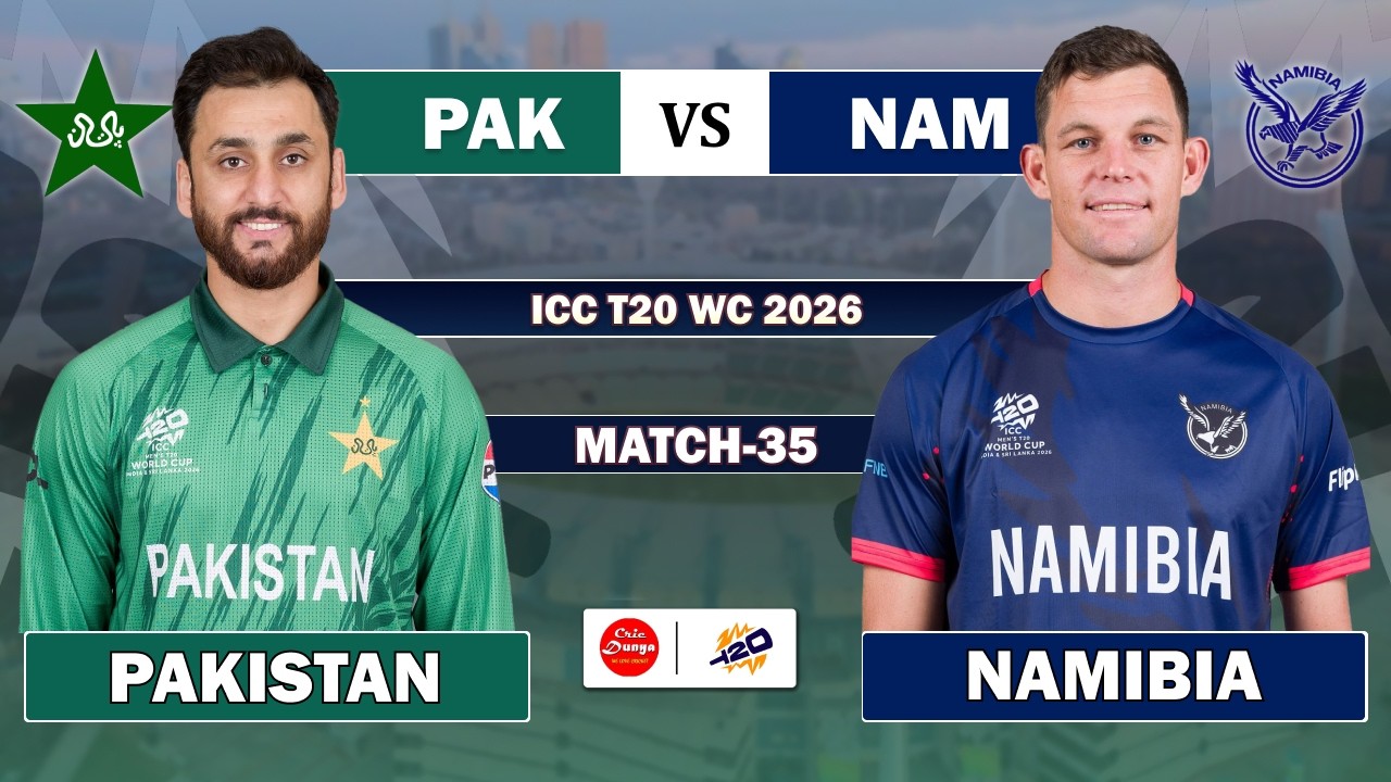 🔴LIVE: Pakistan vs Namibia, 35th T20 | Live Cricket match Today • PAK vs NAM Match Comentary PAK BAT