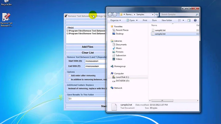 How To Use Remove Text Between Two Strings Software