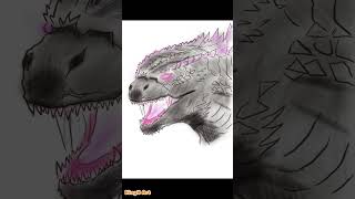 How to draw Godzilla with shapes