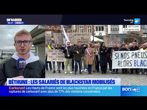 Une soixantaine de salariés de Blackstar mobilisés à Béthune