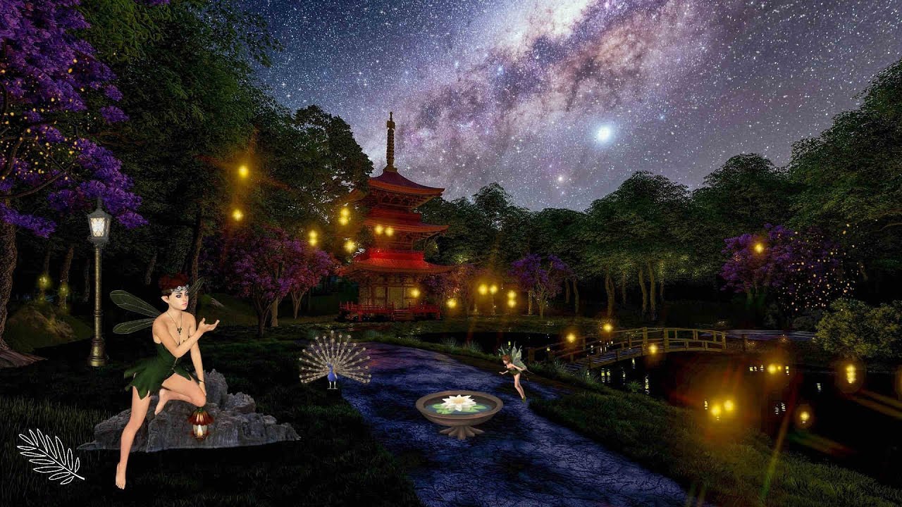 ENCHANTED STARRY NIGHT [Beautiful Soothing Music With Magical Calming Nighttime Ambience]