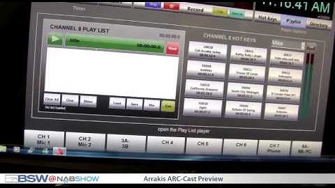 ARCHIVE: BSW NAB 2010 Arrakis ARCCAST