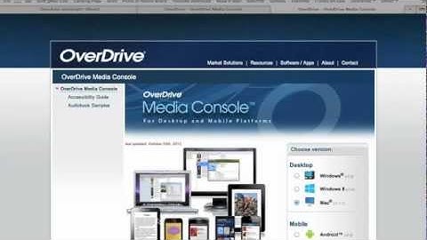 How to install Overdrive Media Console for Mac