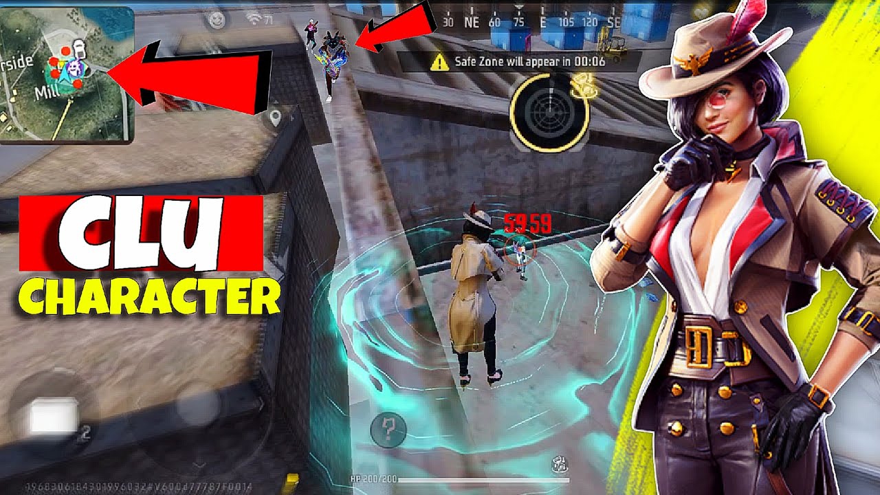Free Fire Clu Character Full Gameplay + Ability Explained || Supreme Gamer 