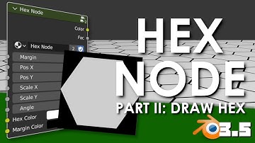 Hex (Grid) Node Part II: Drawing a Hexagon  | Procedural Texturing | Blender 3.5