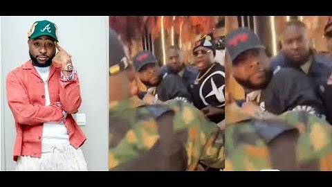 Moment Davido was slapped on the head by a fan during his visit to Warri