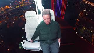 Kimmer riding the VooDoo Zipline at the Rio Hotel in Las Vegas